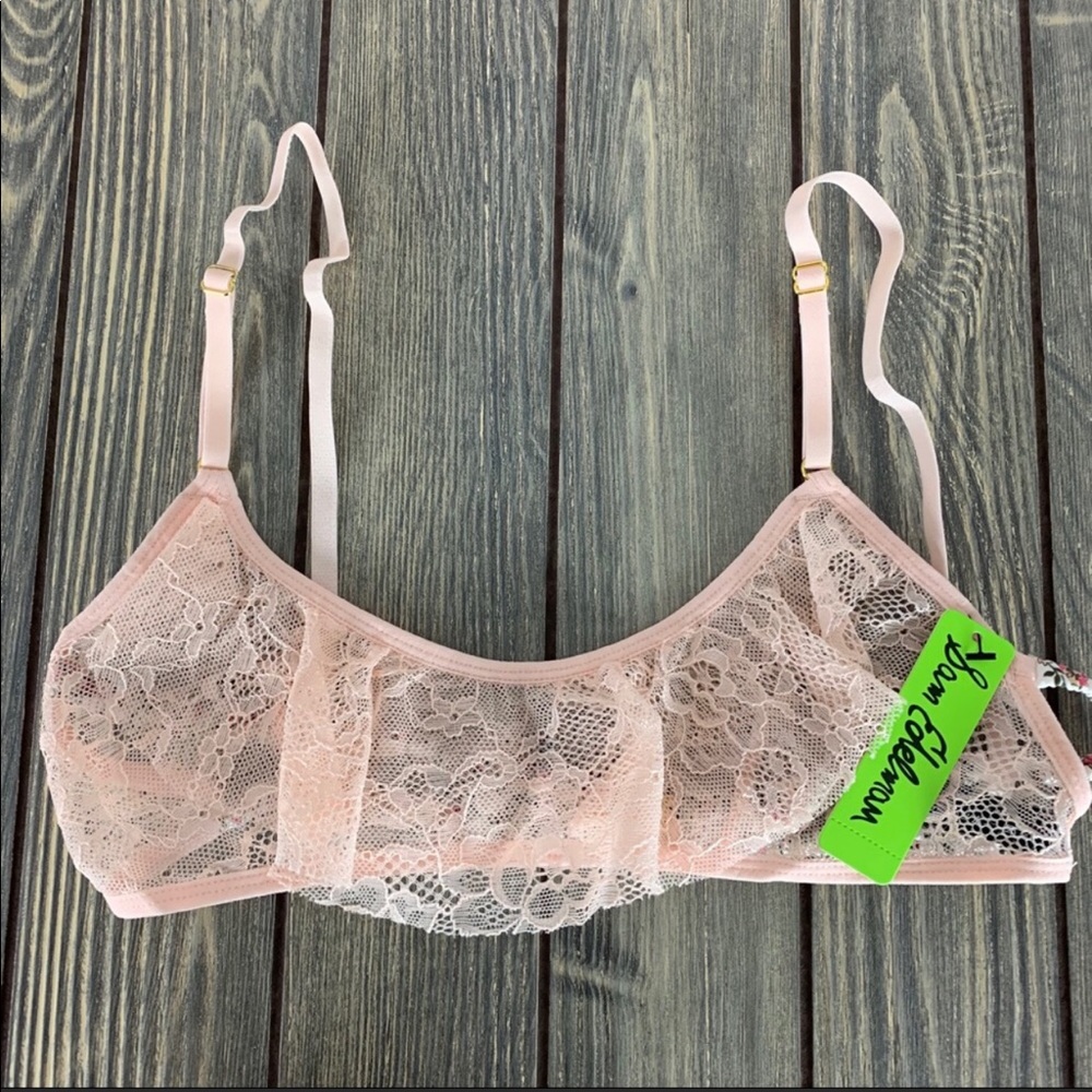 Lacy Bralette with Floral Straps